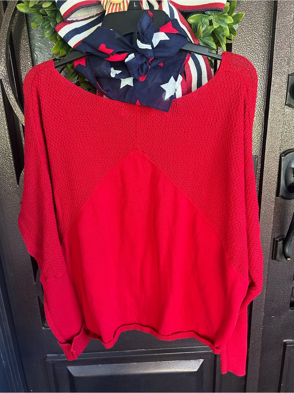 Old Navy Red Knit Pullover Sweater